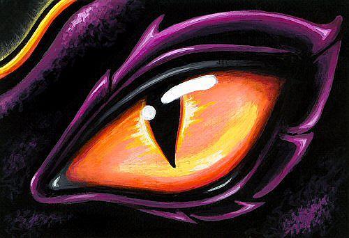 500x342 Eye Of The Blue Dragon (Sold) - Dragon Eye Painting