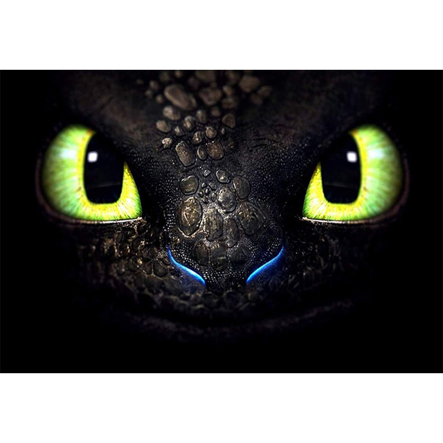 640x640 Full Squareround Drill 5d Diy Diamond Painting Dragon Eye 3d - Dragon Eye Painting