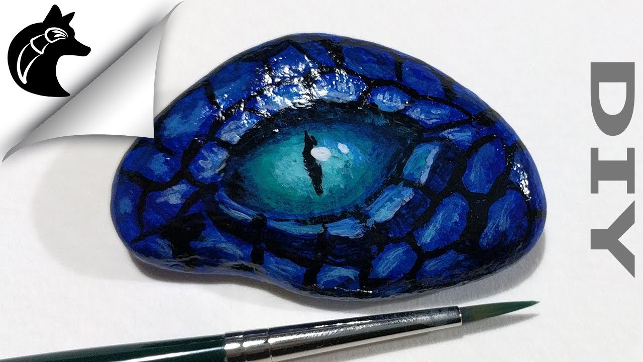 1280x720 Rock Painting A Dragon Eye - Dragon Eye Painting