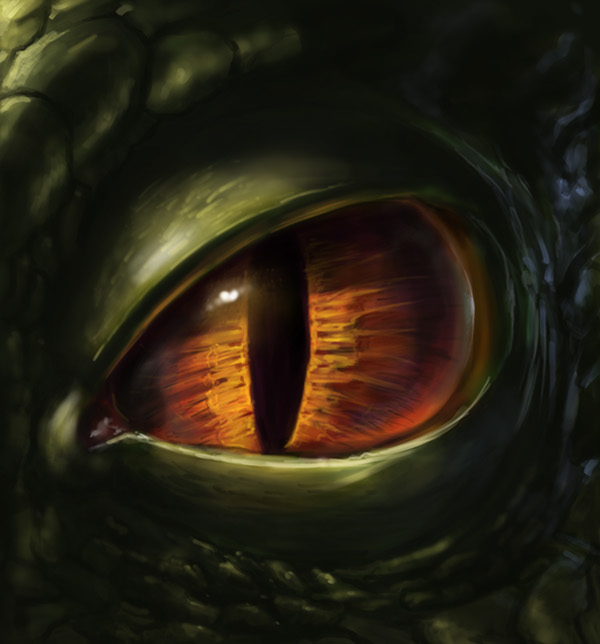 600x644 The Dragon's Eye On Behance - Dragon Eye Painting