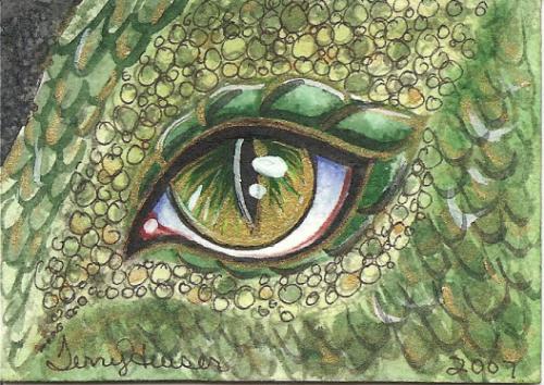 500x354 Watercolor Aceoltmermaidltdragon Eye And Woman With Mask - Dragon Eye Painting