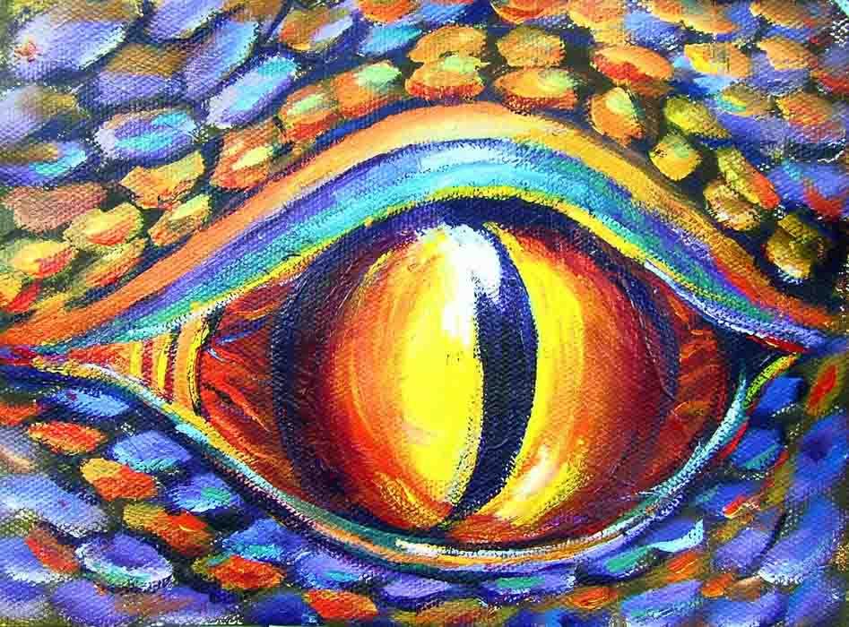 947x700 Dragon's Eye Abstract - Dragon Eye Painting