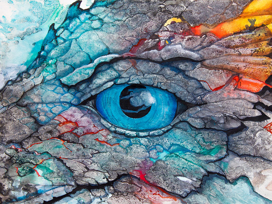 900x675 Dragon's Eye Painting By Patricia Allingham Carlson - Dragon Eye Painting