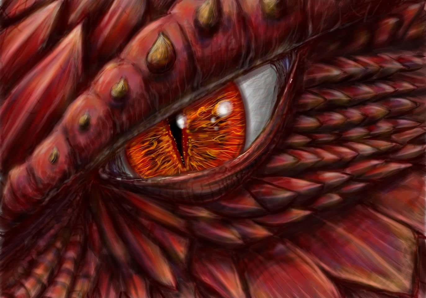 Dragon Eye, Digital Painting (Oc) - Dragon Eye Painting. 