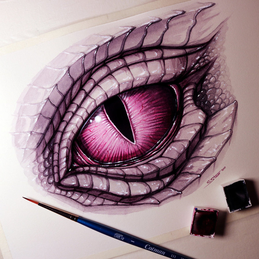 894x894 Dragon Eye Painting By Lethalchris - Dragon Eye Painting