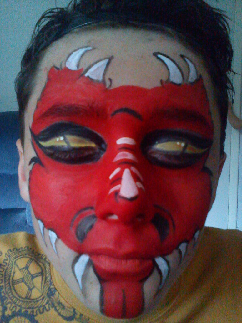 774x1032 Dragon Face Painting By Snamoey Aurora - Dragon Face Painting