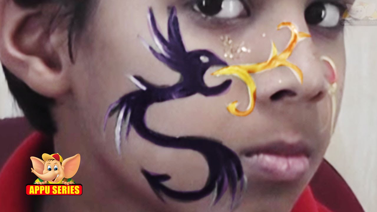 1280x720 Face Painting - Dragon Face Painting
