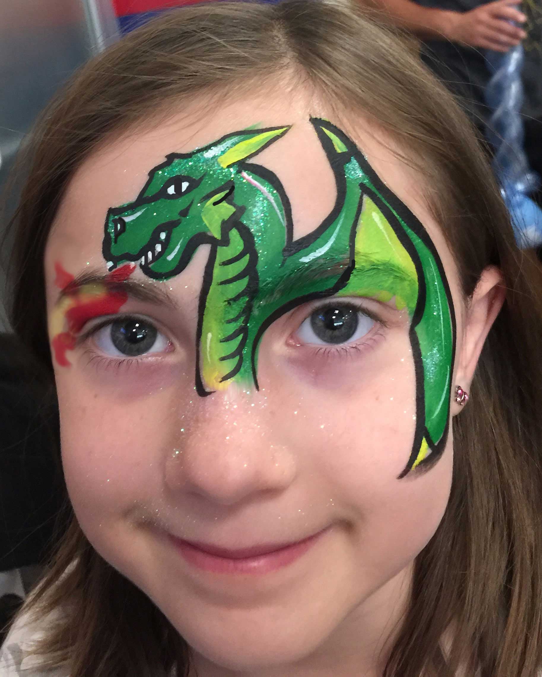 Dragon Face Painting at PaintingValley.com | Explore collection of ...