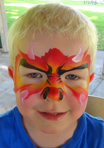 403x573 919 Best Face Painting For All Ages Images On Dragon - Dragon Face Painting