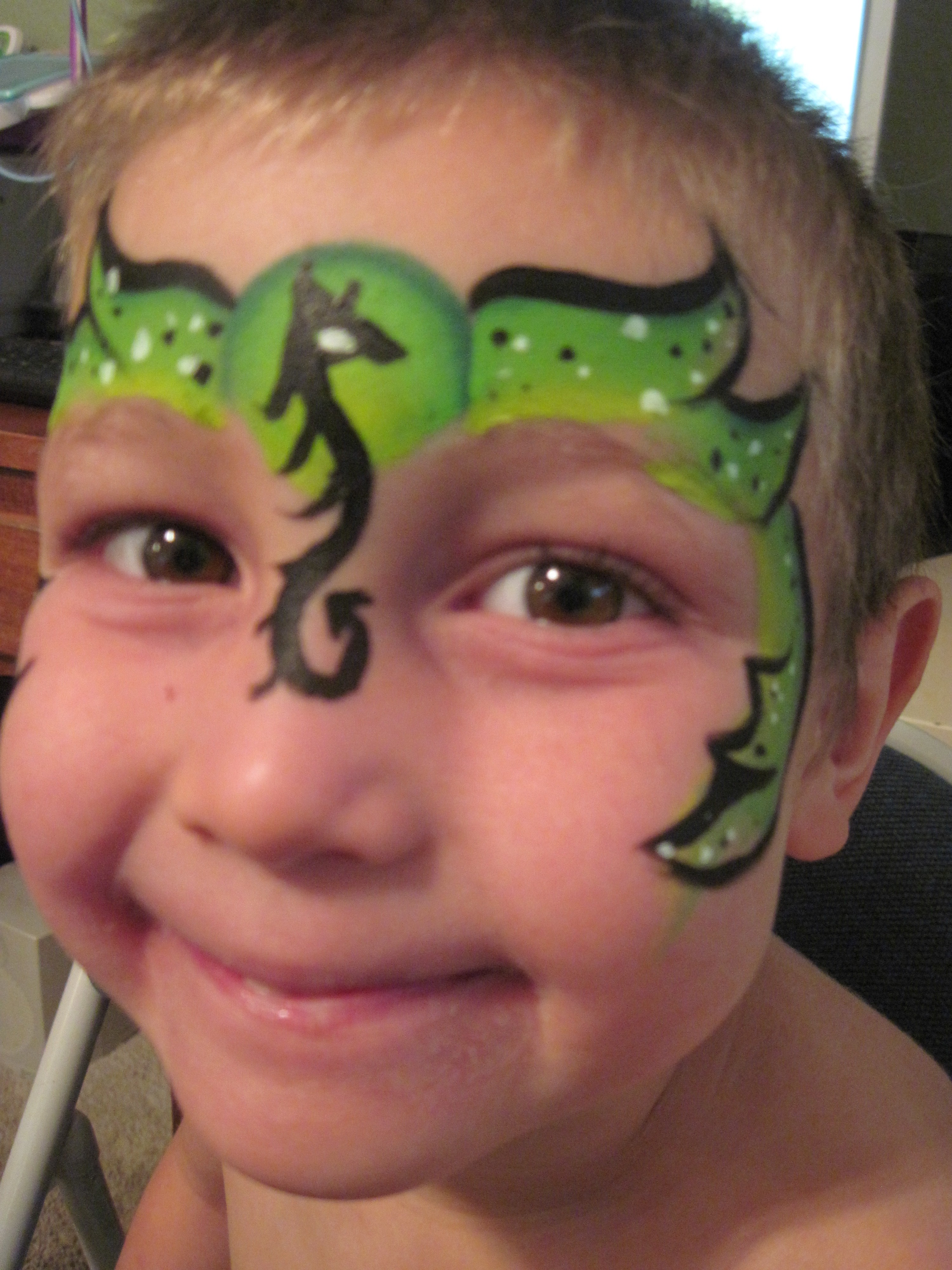 3000x4000 Rainy Day Woo Who! - Dragon Face Painting