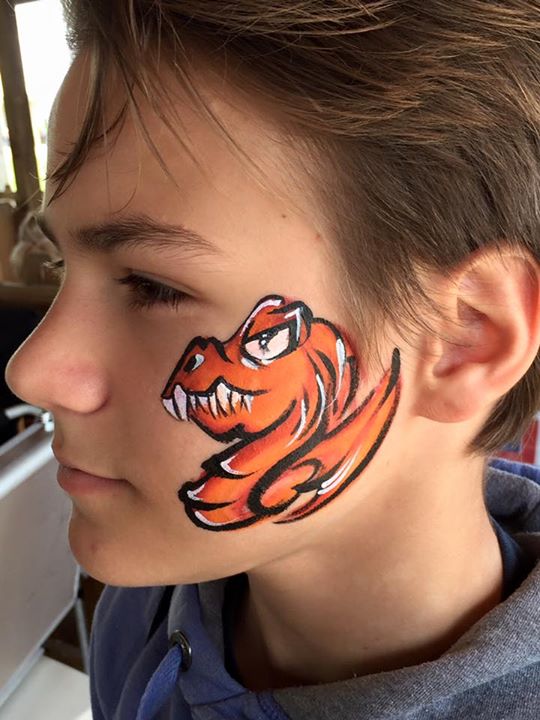 540x720 Dragon Face Paint - Dragon Face Painting