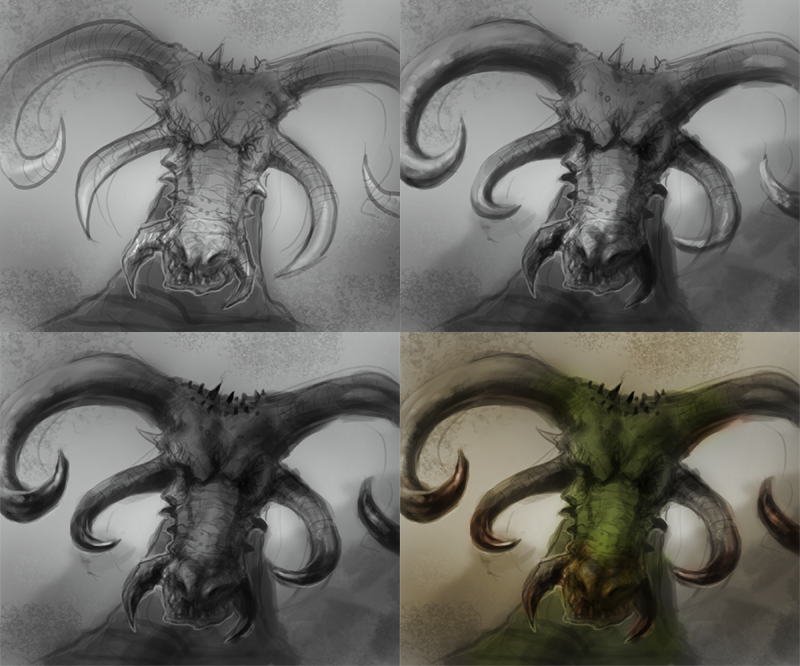 800x666 How To Paint Dragon Head - Dragon Head Painting