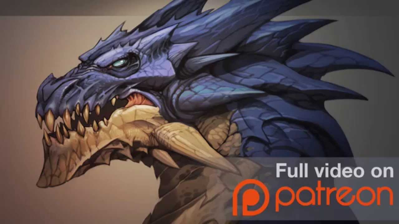 1280x720 Painting A Dragon Head Patreon Trailer - Dragon Head Painting