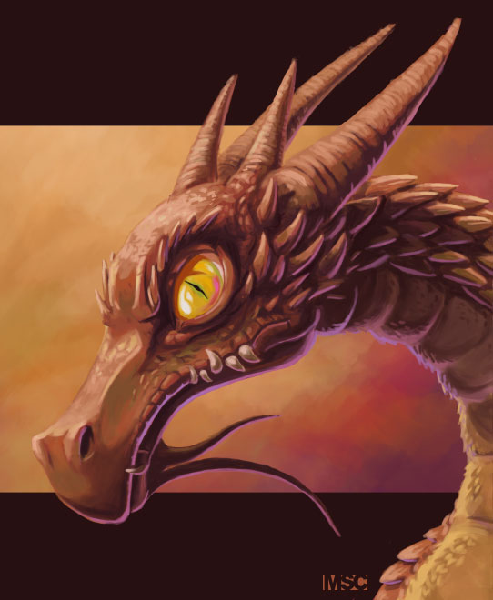 542x660 The Crabshack Gallery Dragon - Dragon Head Painting