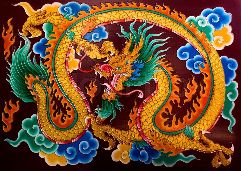 800x567 Dragon Painting On Wood About The Religious Beliefs Of The Chinese - Dragon Painting