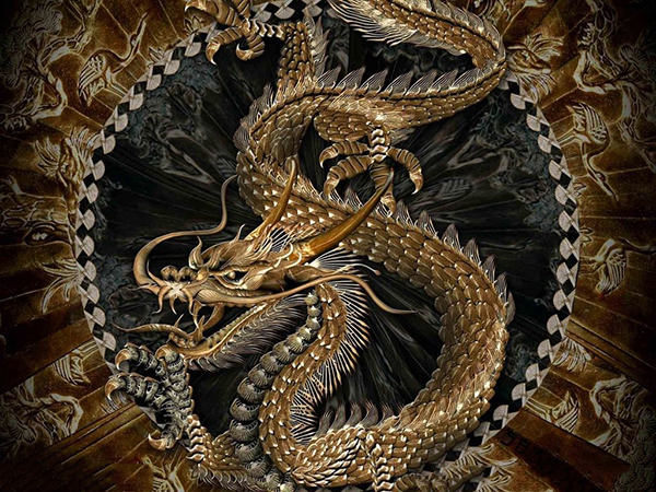 600x450 Dragon In Chinese Arts Of Sculpture, Painting Amp Embroidery Etc - Dragon Painting