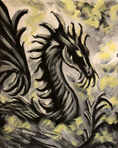 236x296 Pin By Patricia Davis On Painting On Canvas - Dragon Painting