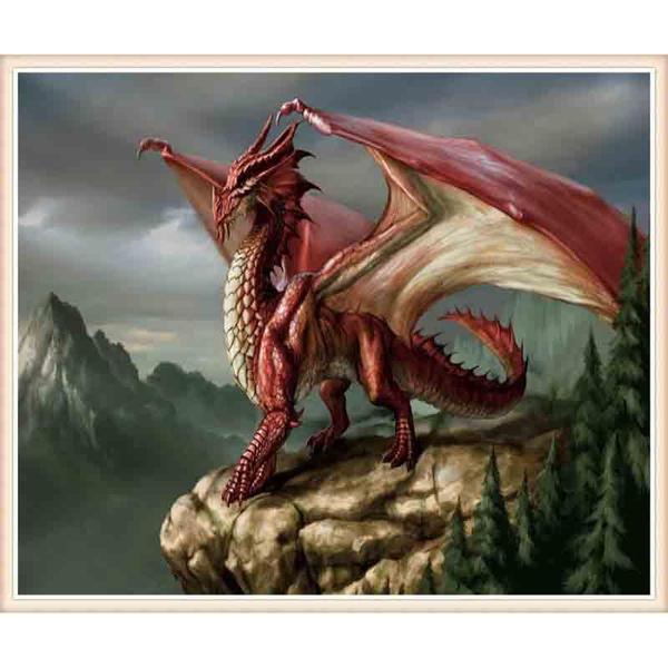 600x600 Red Dragon - Dragon Painting