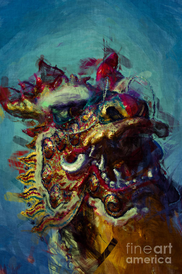 600x900 Chinese Dragon Painting By Stefan Olivier - Dragon Painting Acrylic