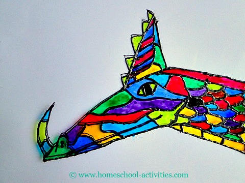 480x360 Dragon Crafts For Kids Learn Dragonology - Dragon Painting For Kids