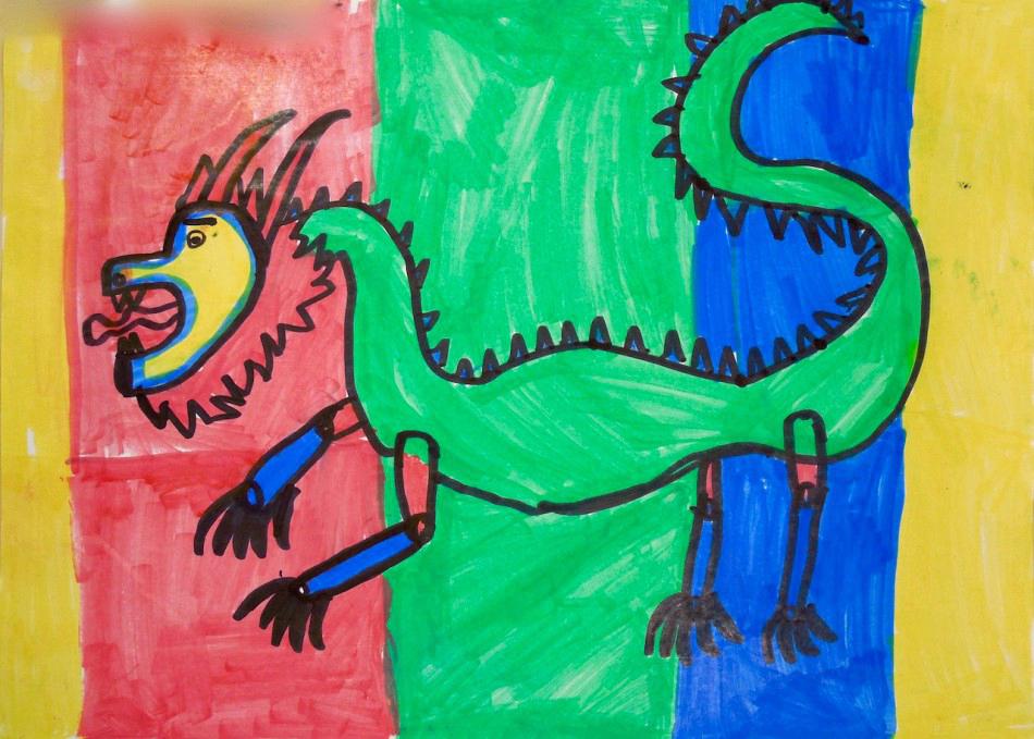 950x679 Dragon Painting For Kids Grade 6 Coloring Pages For Girls - Dragon Painting For Kids