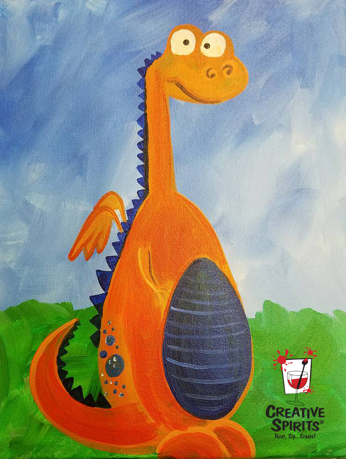 710x940 Kids Camp Bernie The Dragon Creative Spirits Ames - Dragon Painting For Kids