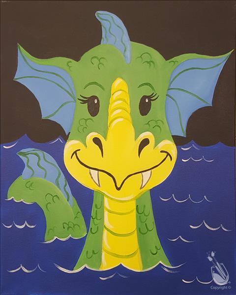 480x600 Kids Class Water Dragon (All Ages!) - Dragon Painting For Kids
