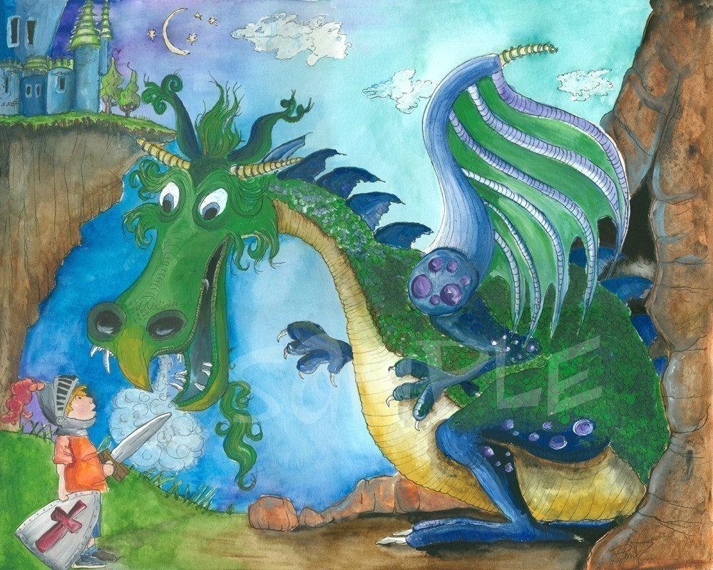 1000x800 Wallpapers - Dragon Painting For Kids