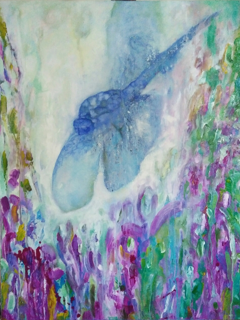 1008x1343 Dragon Fly Oil Painting - Dragon Painting Images