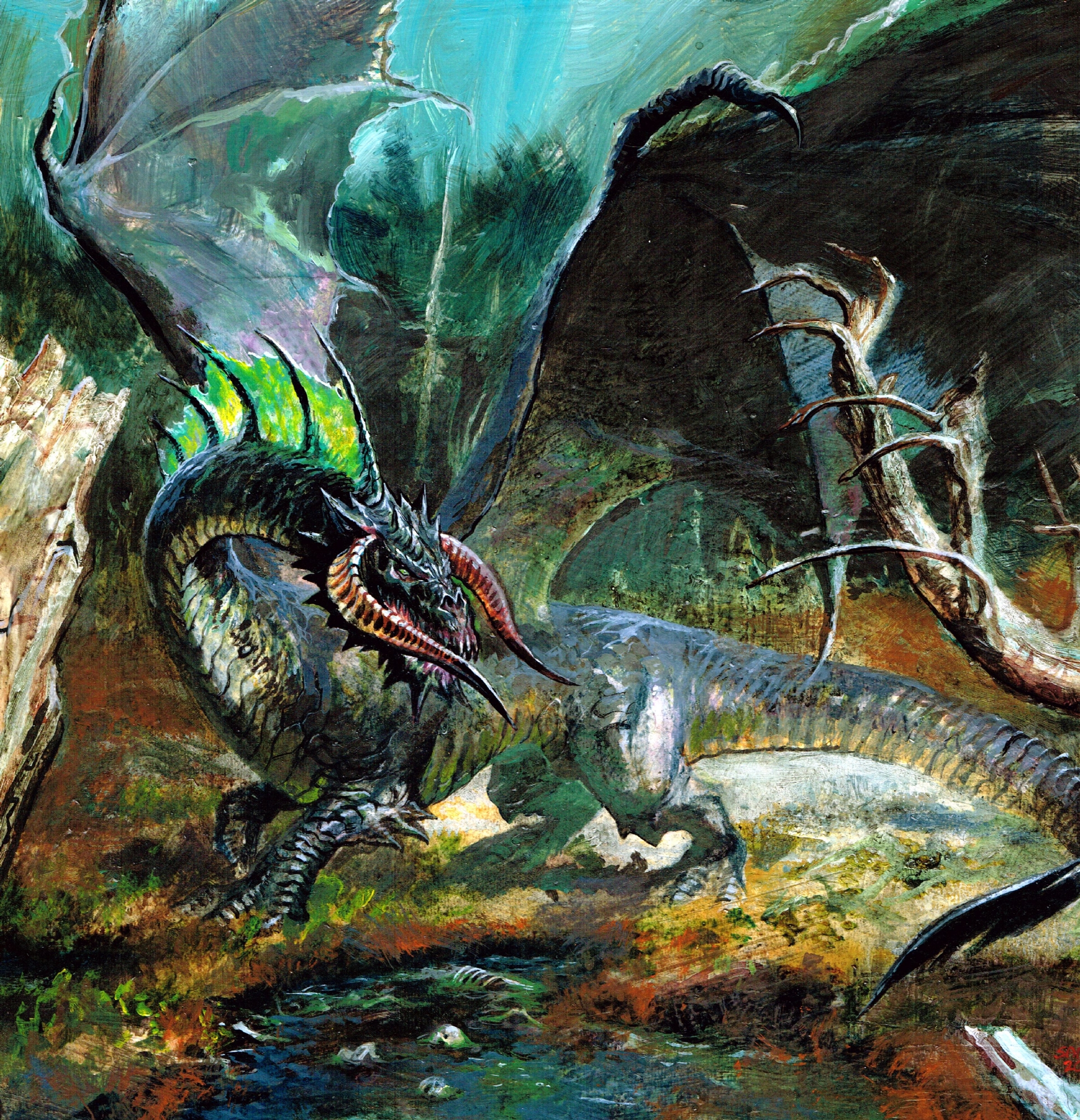 1928x2000 Dungeons And Dragons 3.5 - Dragon Painting Images