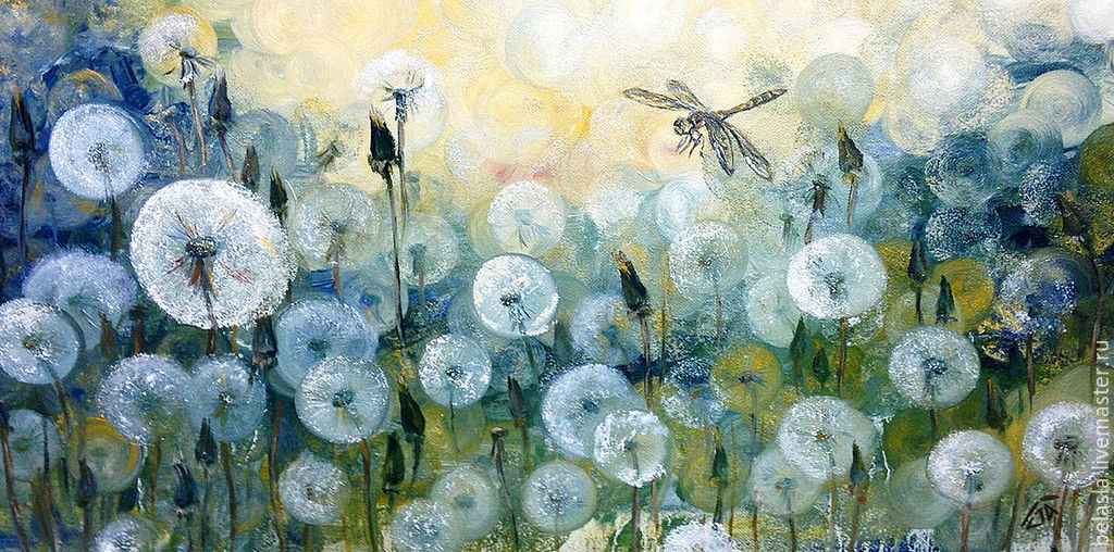 1024x508 Dragonfly Oil Painting Shop Online On Livemaster With Shipping - Dragonfly Oil Painting