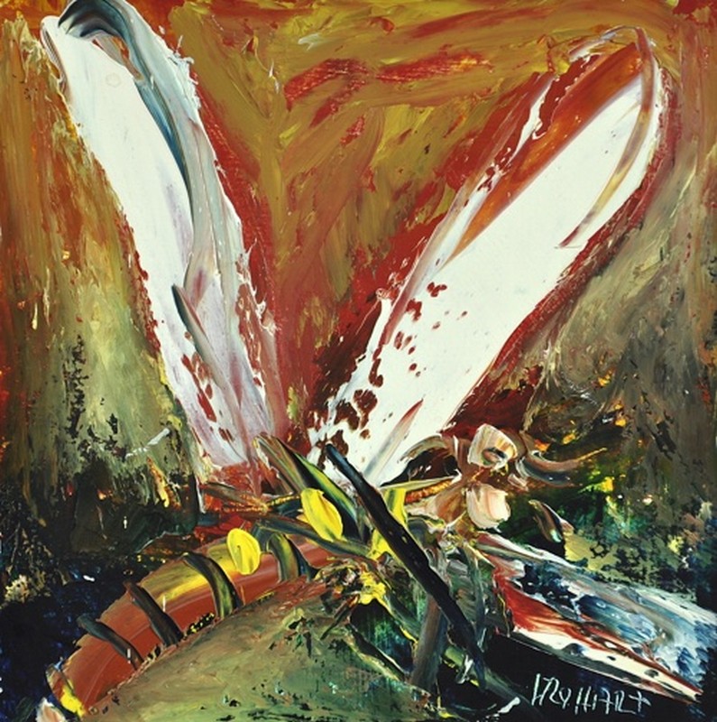 795x800 Dragonfly Life Oil Painting - Dragonfly Oil Painting