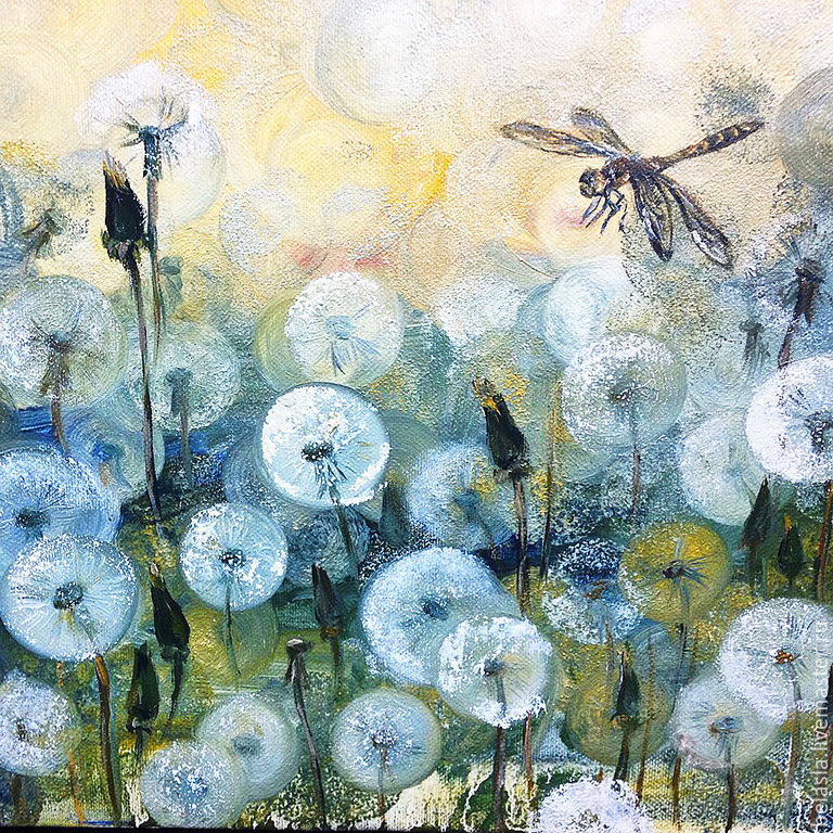 768x768 Dragonfly Oil Painting Shop Online On Livemaster With Shipping - Dragonfly Painting