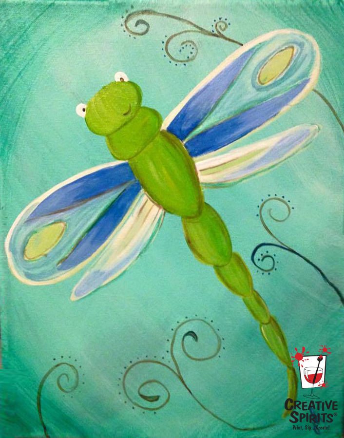706x899 Paint, Sip, Create Creative Kids Dusty The Dragonfly Creative - Dragonfly Painting
