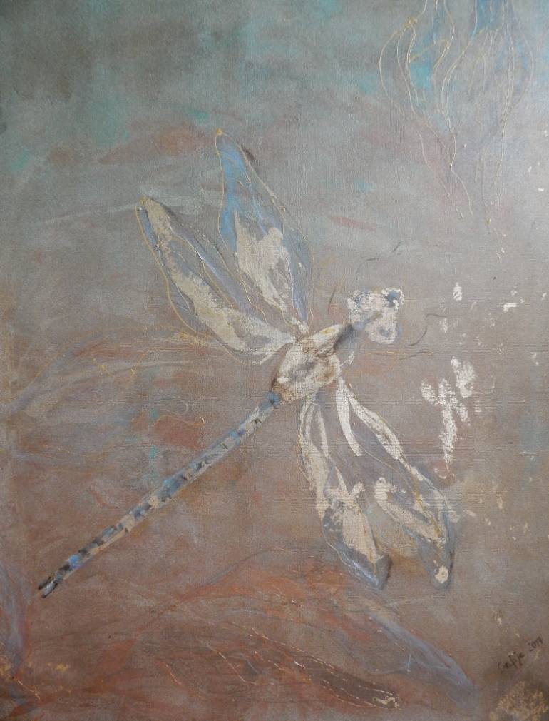 770x1010 Saatchi Art Dragonfly Painting By Jagna Safinska - Dragonfly Painting