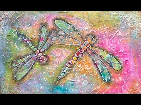 480x360 Speed Painting - Dragonfly Painting