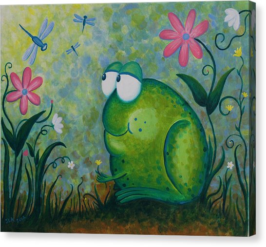 546x507 Hello Dragonfly Painting By Jennifer Alvarez - Dragonfly Painting Canvas
