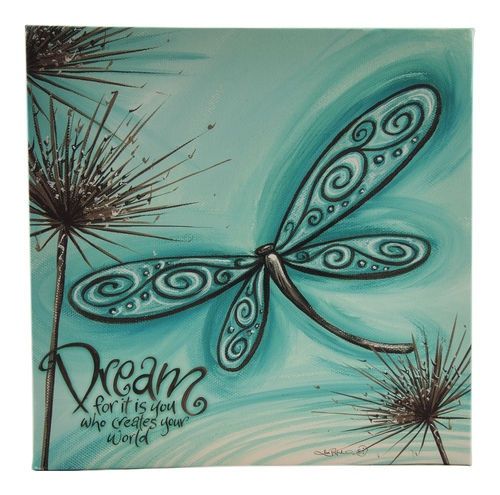 500x495 Canvas Painting Dragonfly - Dragonfly Painting Canvas