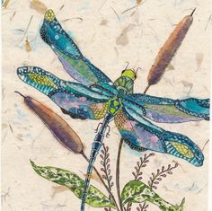 236x235 Indigo Dragonfly Original Watercolor Painting Aceo By Weecottage - Dragonfly Painting Watercolor