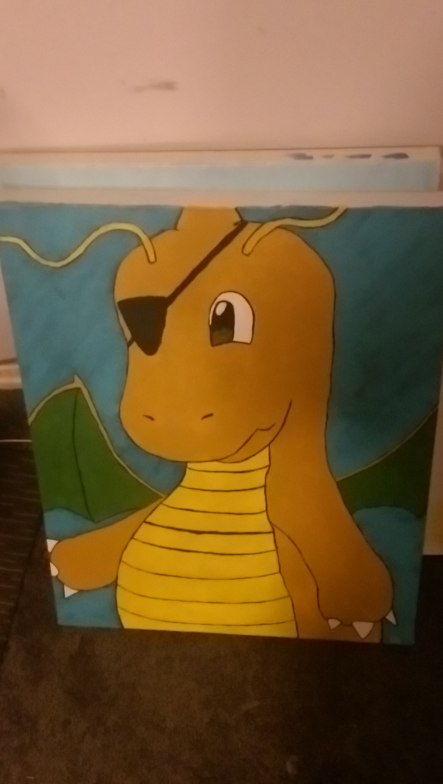 1520x2688 Dragonite Painting, Oc - Dragonite Painting