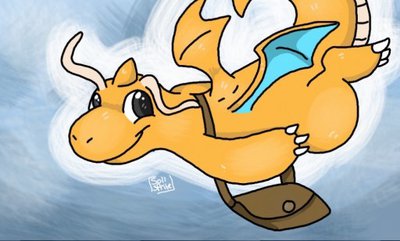400x241 Dragonite Painting By Soll Sprite - Dragonite Painting