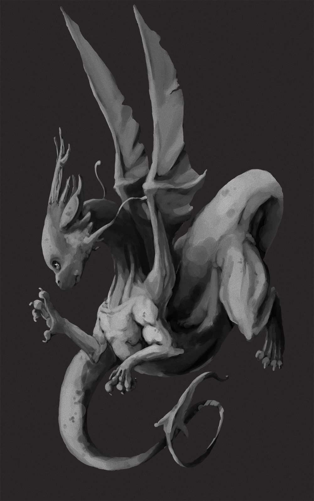 1000x1593 Still Getting Back To Digital Painting. My Redesign Of Dragonite - Dragonite Painting