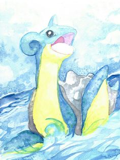 236x316 Awesome Oil Painting Of Dratini And Dragonair By Diabeetus01 - Dragonite Painting