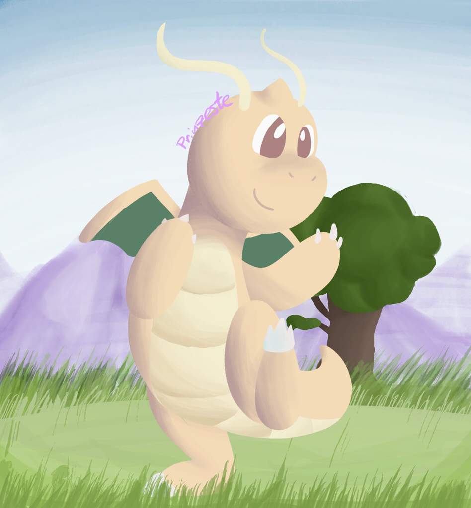 948x1024 Dragonite Amino - Dragonite Painting