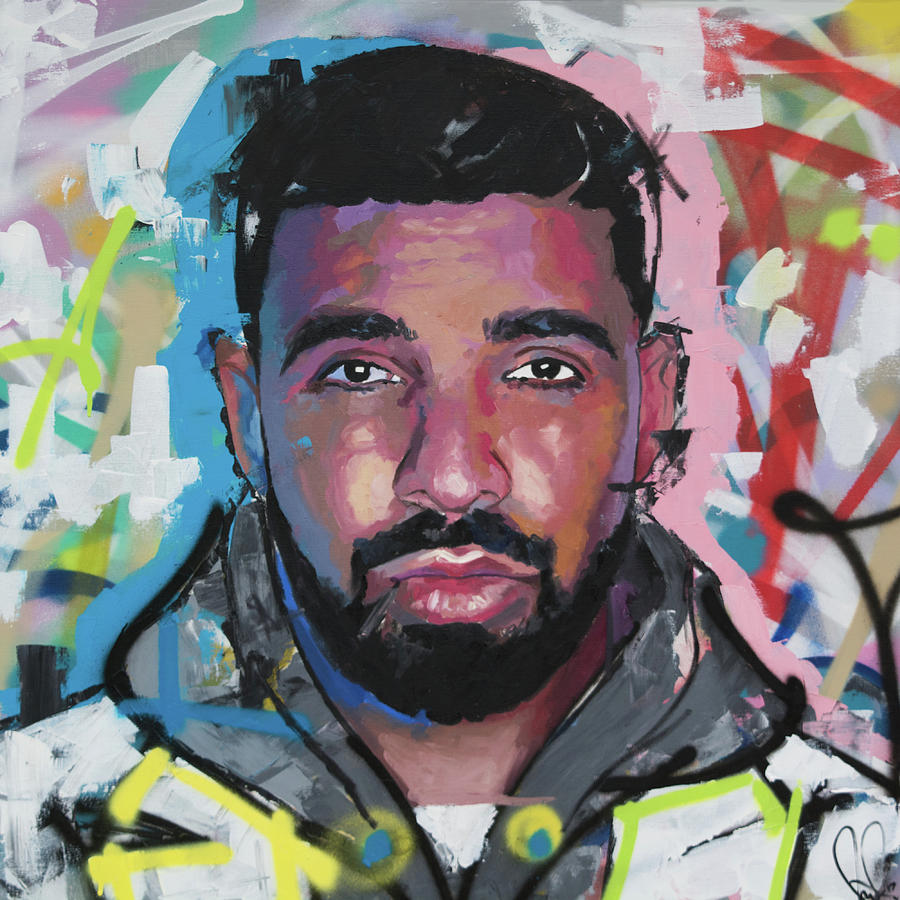 900x900 Drake Painting By Richard Day - Drake Painting