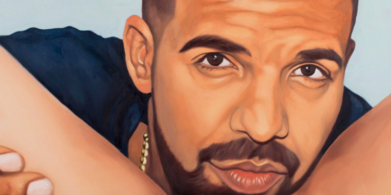 800x400 Here's A Painting Of Your Favorite Male Celeb Going Down On You - Drake Painting