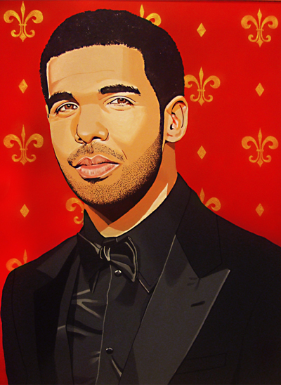400x548 Painting Of Drake By Ra - Drake Painting
