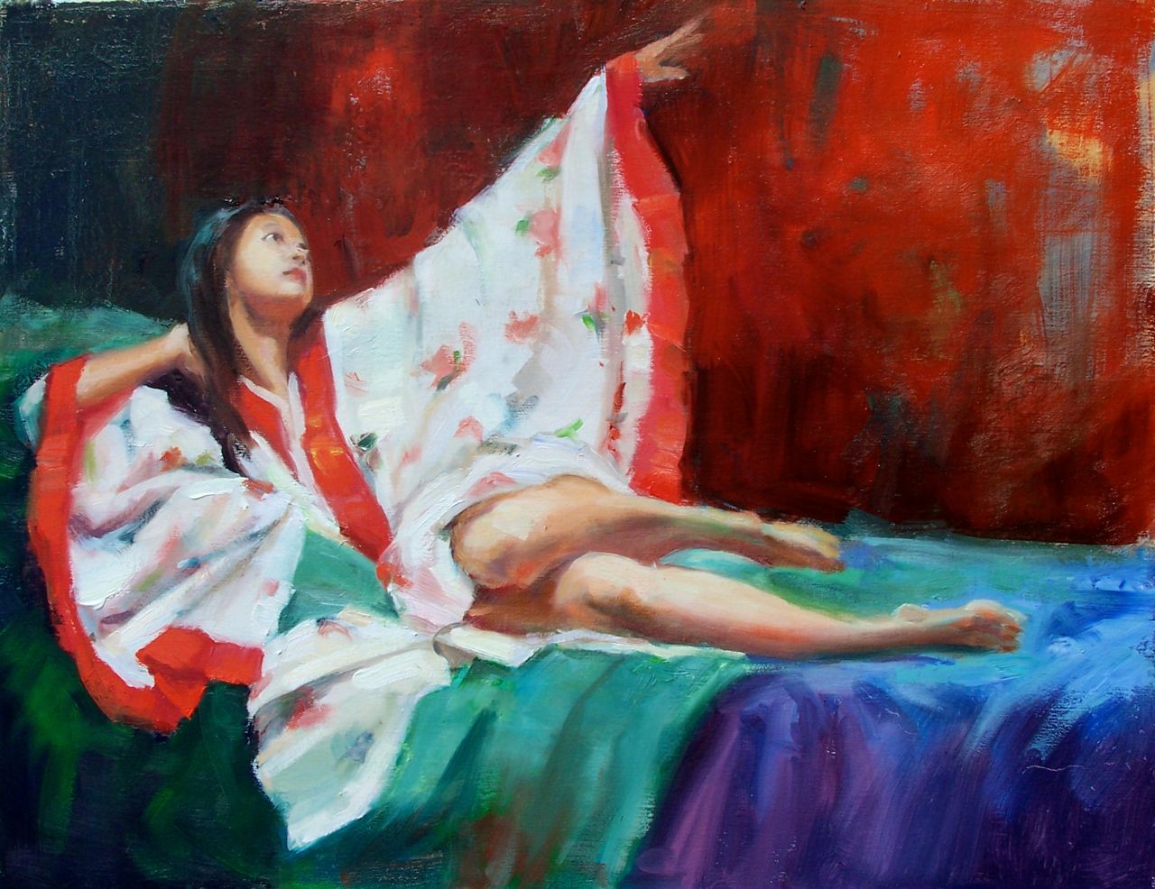 1280x986 Dramatic Pose Paintings By Eve Larson - Dramatic Painting