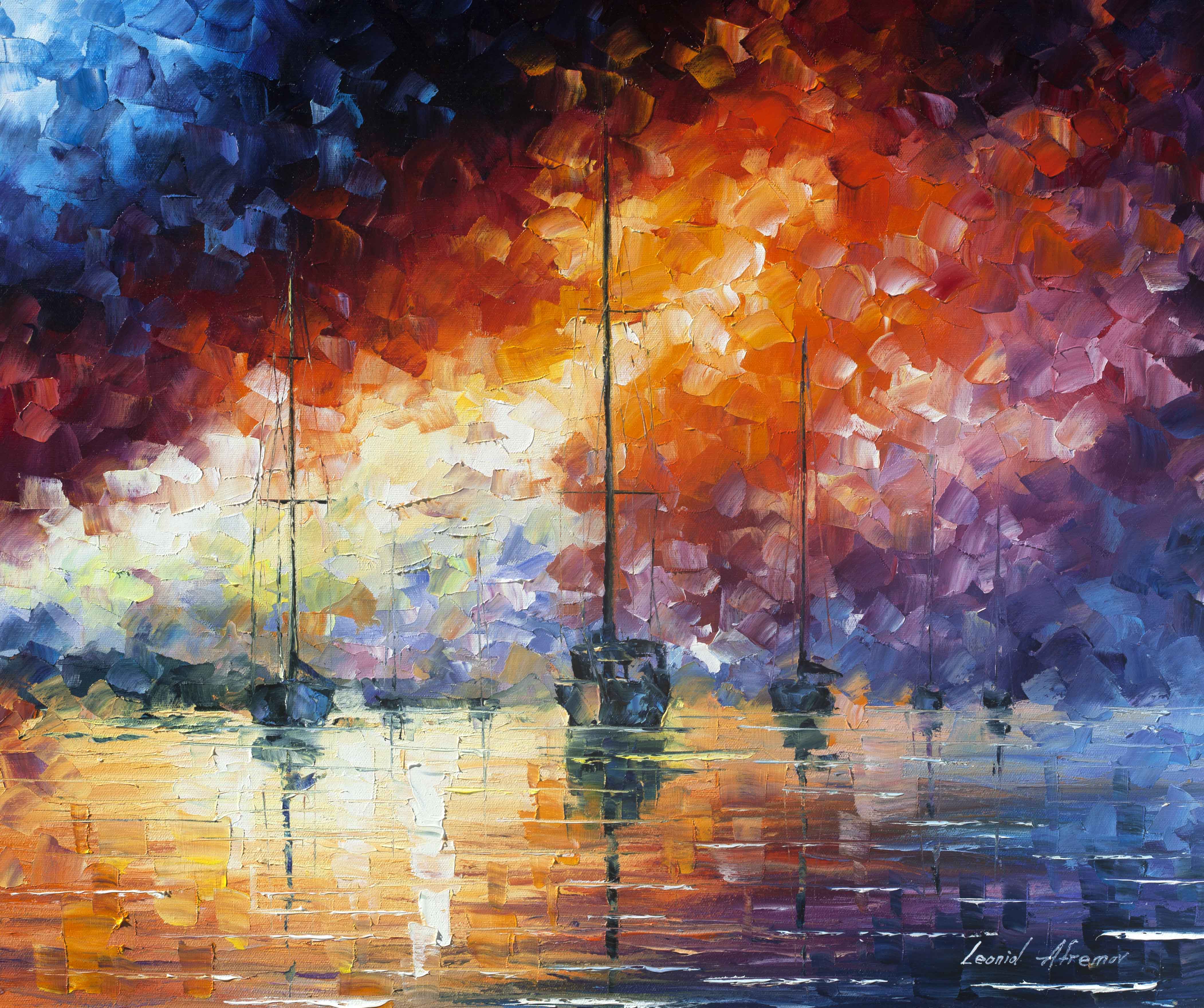 4204x3518 Dramatic Sunrise - Dramatic Painting