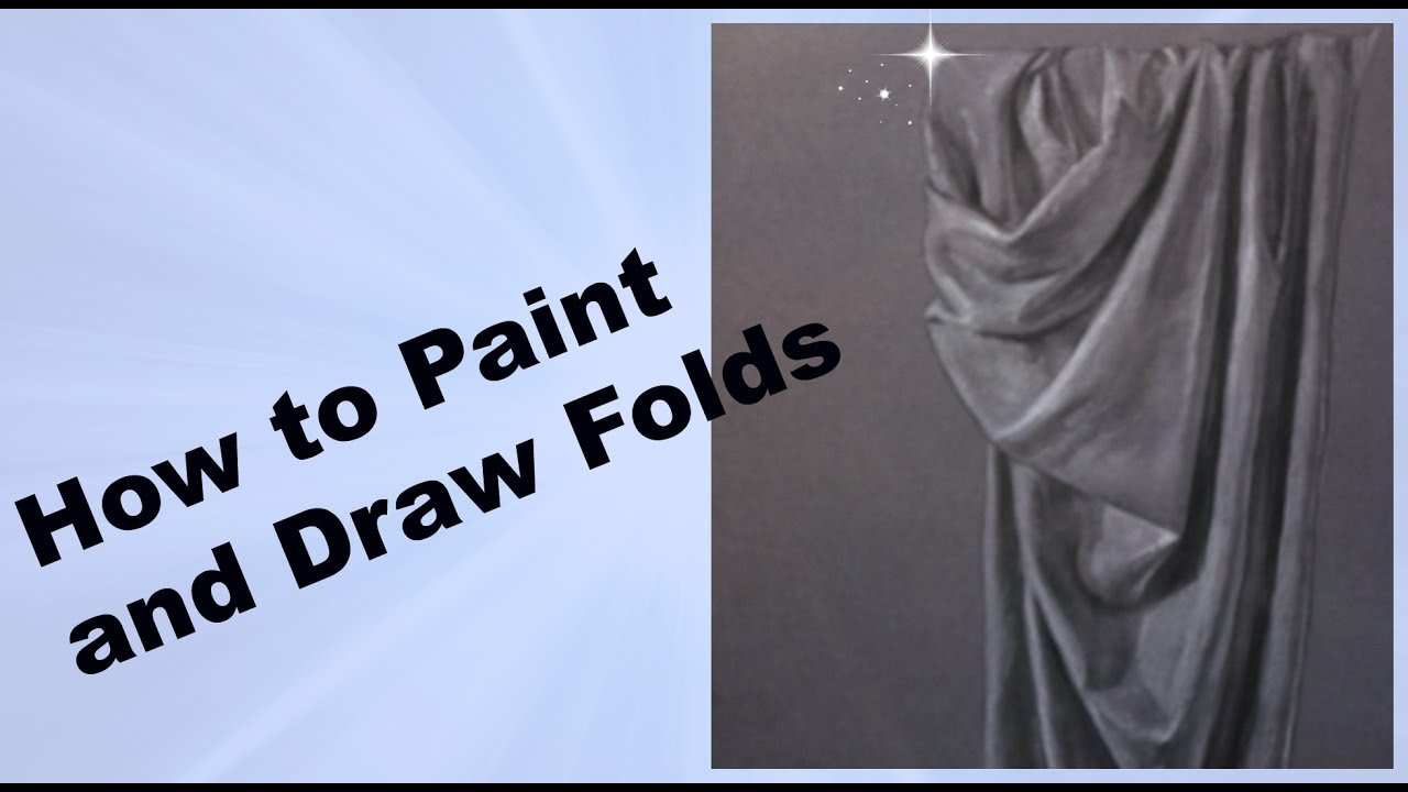 1280x720 How To Paint And Draw Realistic Folds And Drapery Tutorial - Drapery Painting
